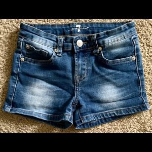 7 For All Mankind Kids Denim Shorts